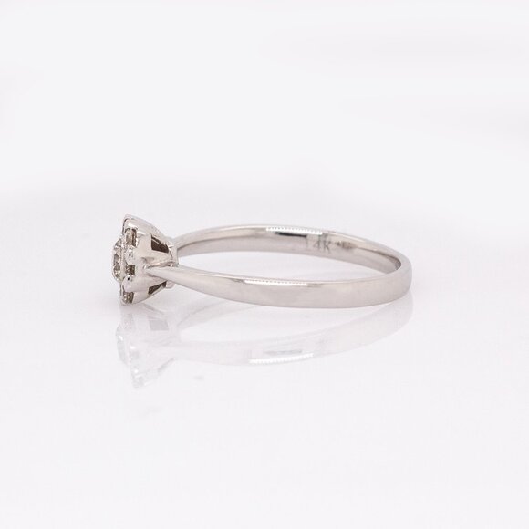 Natural Diamonds Ring in 14K Solid Gold | Engagement Ring | Fine Jewelry - Picture 7 of 9